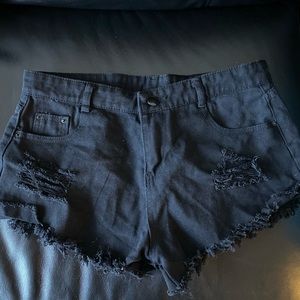 Black denim shots